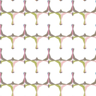 Geometrik şekilli kusursuz desen vektör çizimi