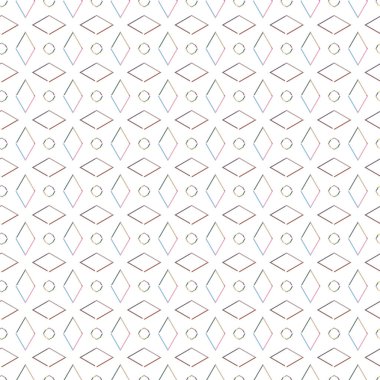 Geometrik şekilli kusursuz desen vektör çizimi