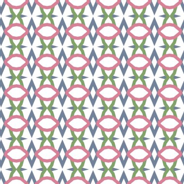 Geometrik şekilli kusursuz desen vektör çizimi