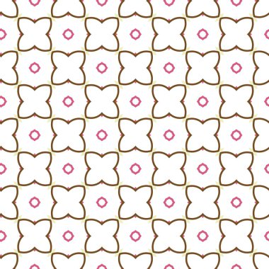 Geometrik şekilli kusursuz desen vektör çizimi