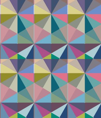 Geometrik şekilli kusursuz desen vektör çizimi