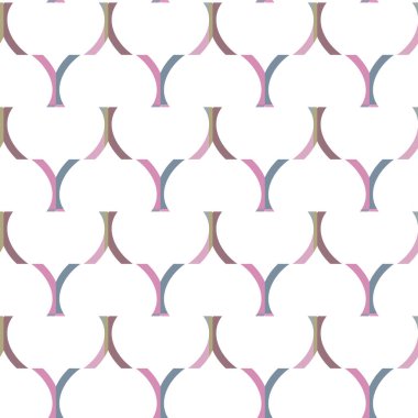 Geometrik şekilli kusursuz desen vektör çizimi