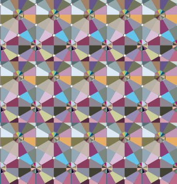 Geometrik şekilli kusursuz desen vektör çizimi
