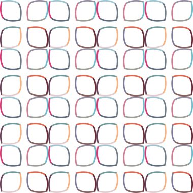 Geometrik şekilli kusursuz desen vektör çizimi