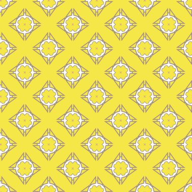 Geometrik şekilli kusursuz desen vektör çizimi