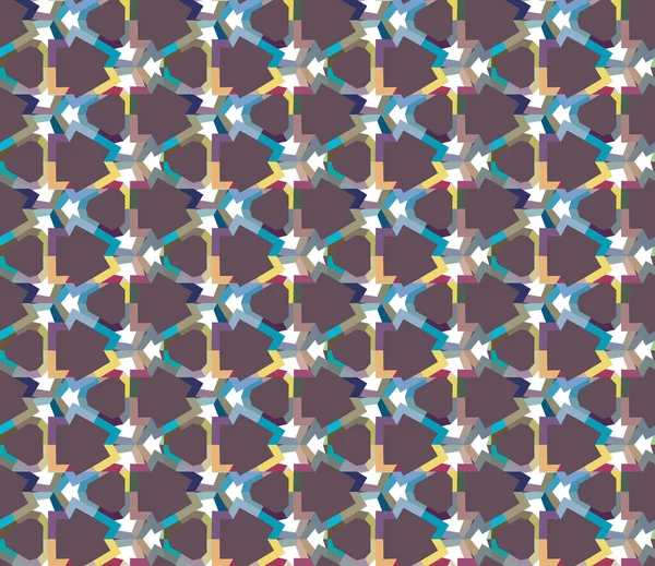 Seamless Pattern Geometric Shapes Vector Illustration — Stock Vector