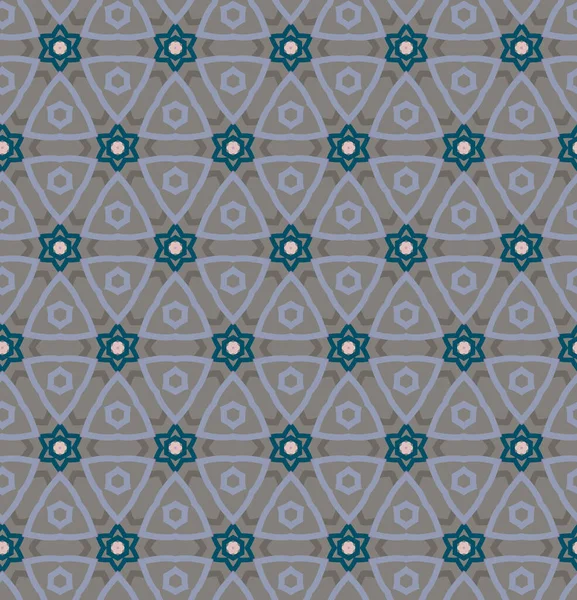 Patrón Ornamental Geométrico Sin Costuras Fondo Abstracto — Vector de stock