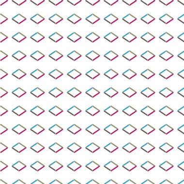 Geometrik şekilli kusursuz desen vektör çizimi