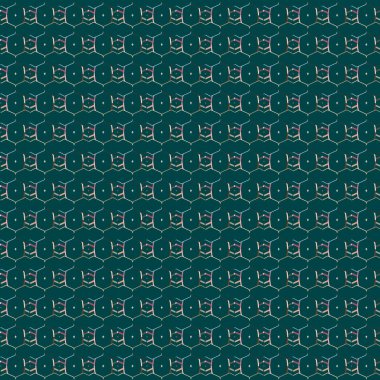 Geometrik şekilli kusursuz desen vektör çizimi