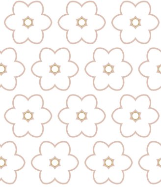 Geometrik şekilli kusursuz desen vektör çizimi