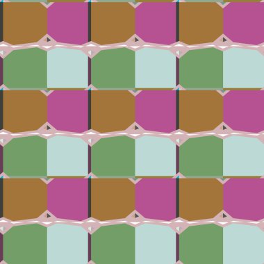 Geometrik şekilli kusursuz desen vektör çizimi