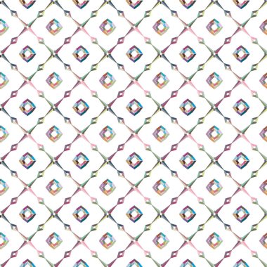 Geometrik şekilli kusursuz desen vektör çizimi