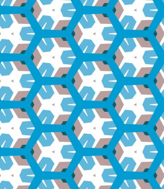 Geometrik şekilli kusursuz desen vektör çizimi