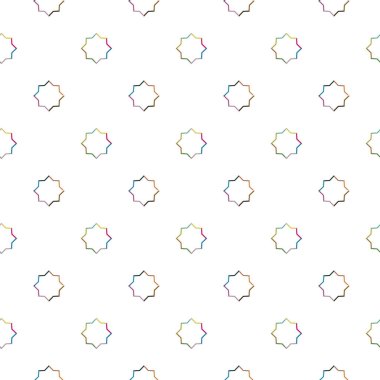 Geometrik şekilli kusursuz desen vektör çizimi