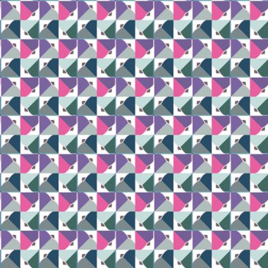 Geometrik şekilli kusursuz desen vektör çizimi