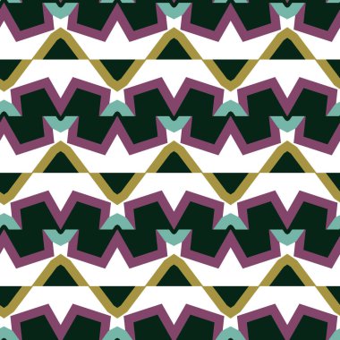 Geometrik şekilli kusursuz desen vektör çizimi