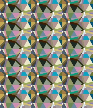 Geometrik şekilli kusursuz desen vektör çizimi