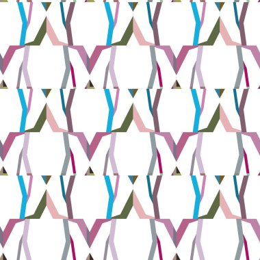 Geometrik şekilli kusursuz desen vektör çizimi