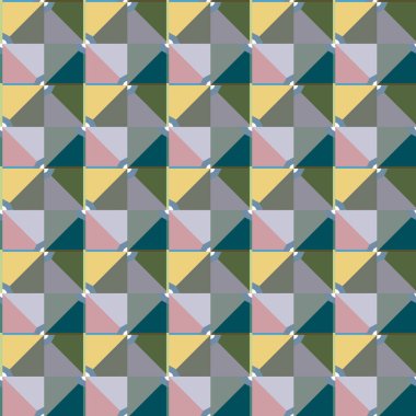 Geometrik şekilli kusursuz desen vektör çizimi