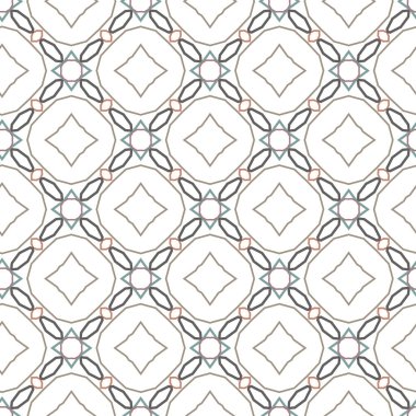 Geometrik şekilli kusursuz desen vektör çizimi