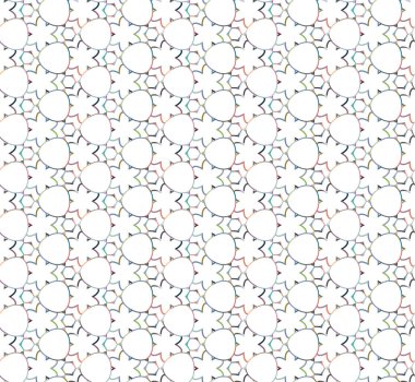 Geometrik şekilli kusursuz desen vektör çizimi