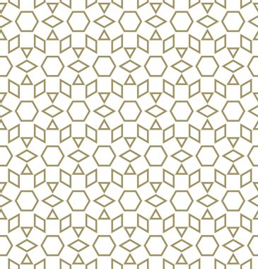 Geometrik şekilli kusursuz desen vektör çizimi