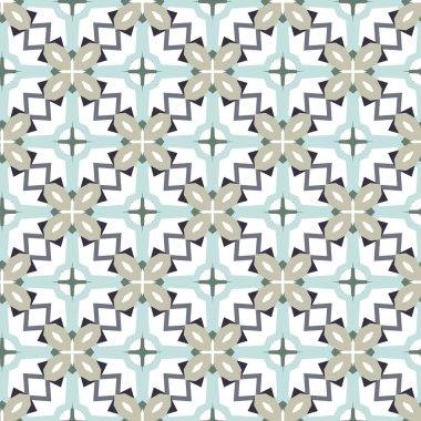 Geometrik şekilli kusursuz desen vektör çizimi