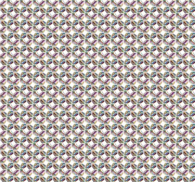 Geometrik şekilli kusursuz desen vektör çizimi