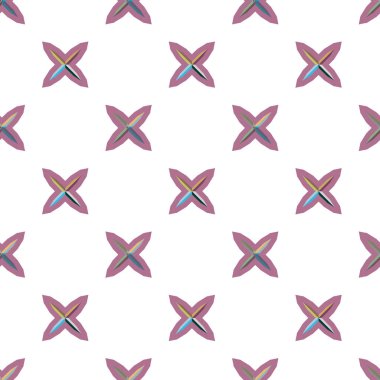 Geometrik şekilli kusursuz desen vektör çizimi