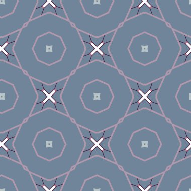 Geometrik şekilli kusursuz desen vektör çizimi