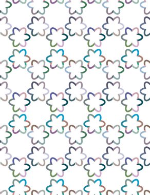 Geometrik şekilli kusursuz desen vektör çizimi