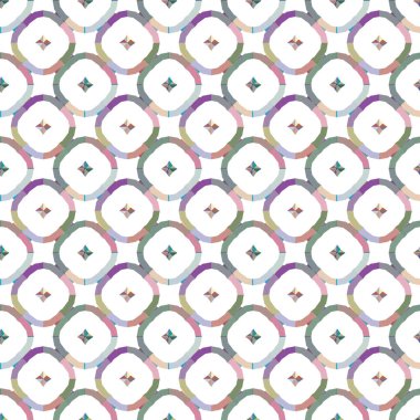 Geometrik şekilli kusursuz desen vektör çizimi