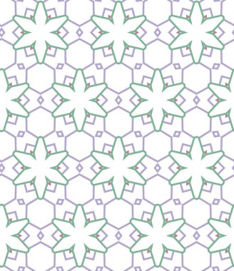 Geometrik şekilli kusursuz desen vektör çizimi