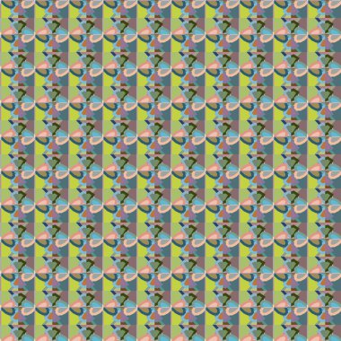 Geometrik şekilli kusursuz desen vektör çizimi