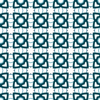 Geometrik şekilli kusursuz desen vektör çizimi