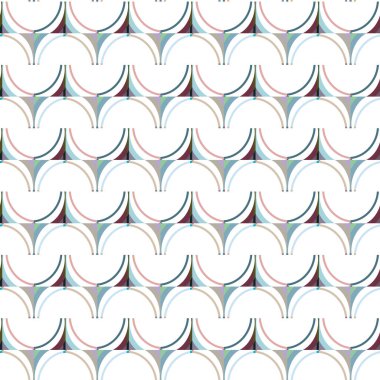 Geometrik şekilli kusursuz desen vektör çizimi