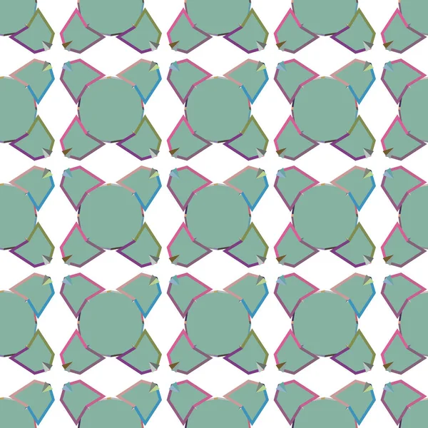 Naadloos Geometrisch Ornamentspatroon Abstracte Achtergrond — Stockvector