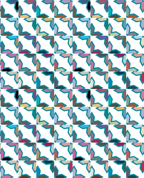 Geometrik şekilli kusursuz desen vektör çizimi