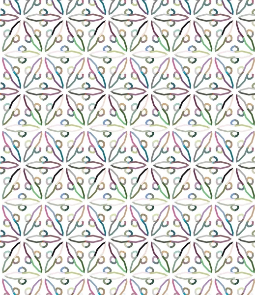 Бесшовный Геометрический Орнаментальный Узор Абстрактный Фон — стоковый вектор