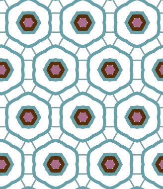 Geometrik şekilli kusursuz desen vektör çizimi
