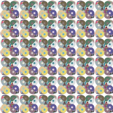 Geometrik şekilli kusursuz desen vektör çizimi