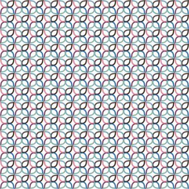 Geometrik şekilli kusursuz desen vektör çizimi