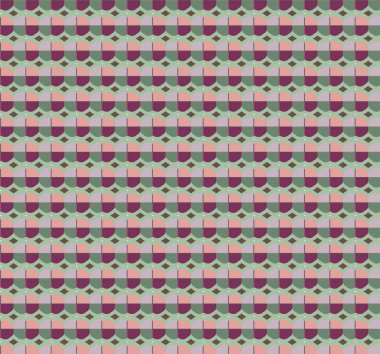 Geometrik şekilli kusursuz desen vektör çizimi