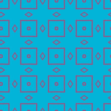 Geometrik şekilli kusursuz desen vektör çizimi