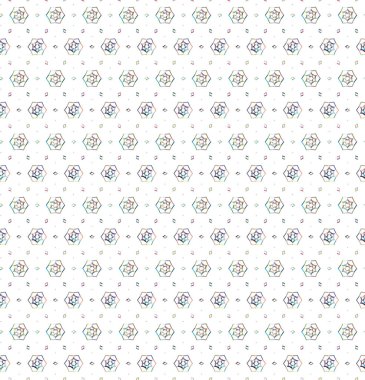 Geometrik şekilli kusursuz desen vektör çizimi