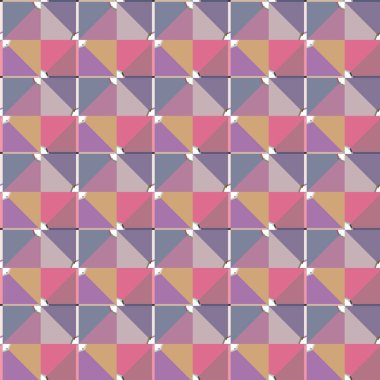 Geometrik şekilli kusursuz desen vektör çizimi