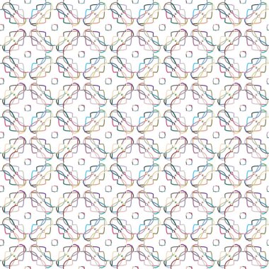 Geometrik şekilli kusursuz desen vektör çizimi