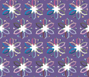 Geometrik şekilli kusursuz desen vektör çizimi