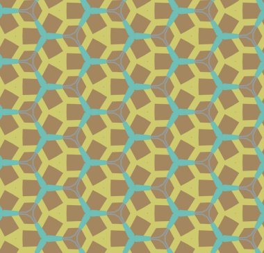 Geometrik şekilli kusursuz desen vektör çizimi