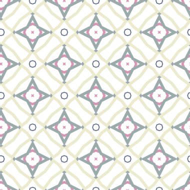 Geometrik şekilli kusursuz desen vektör çizimi